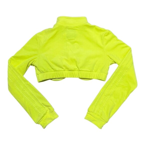 adidas x Jeremy Scott Originals Track Top Neom Yellow Size Medium H50968 - Picture 8 of 9